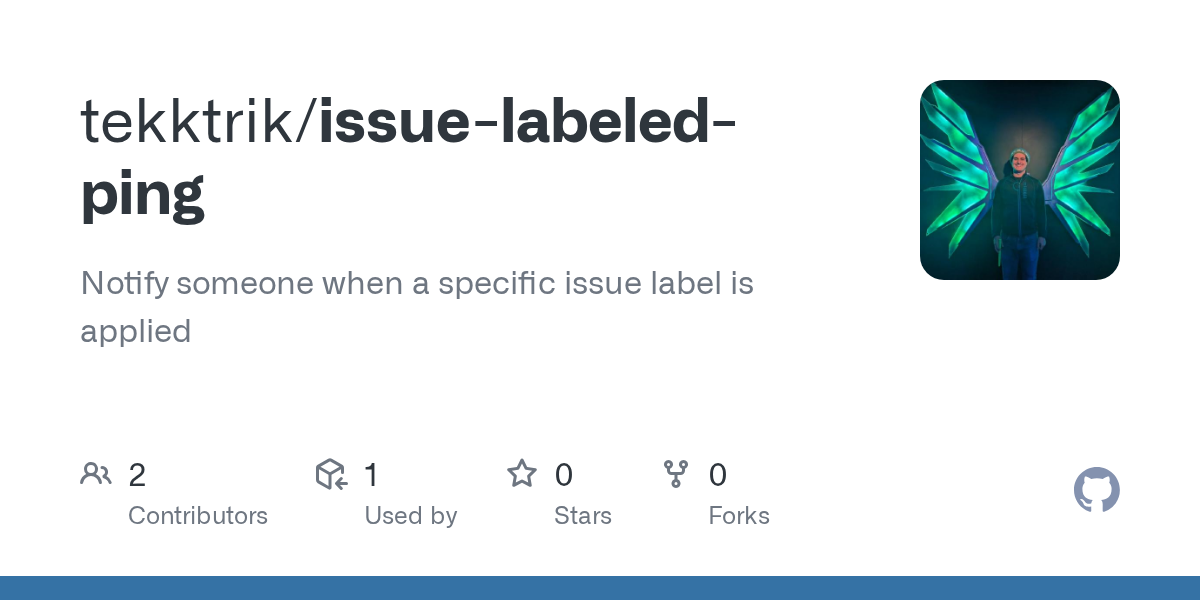 Image summary statistics for issue-labeled-ping